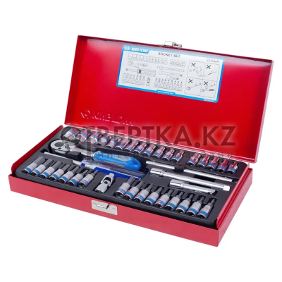 Набор торцевых головок KING TONY с принадлежностями 1/4