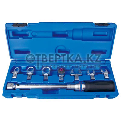 Ключ динамометрический 9х12мм KING TONY с набором насадок 10-17мм 345102E08MR