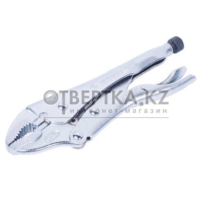 Зажим с фиксатором KING TONY 142мм с закругленными губками 6011-05R