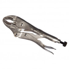 Зажим с фиксатором KING TONY 6011-07R закругленный 180мм