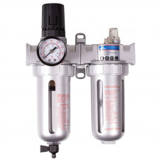 Фильтр влагоотделитель с редуктором и лубрикатором KING TONY 1/2
