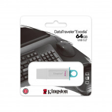 USB-накопитель Kingston KC-U2G64-5R 64GB Белый в Актобе