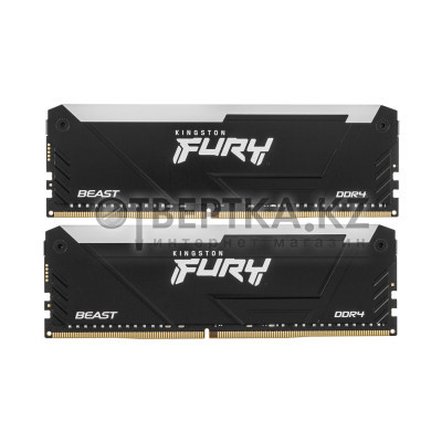 Комплект модулей памяти Kingston FURY Beast RGB KF432C16BB12AK2/32WP DDR4 32GB (Kit 2x16GB) 3200MHz