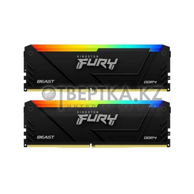 Комплект модулей памяти Kingston FURY Beast RGB KF436C17BB2AK2/16 DDR4 16GB (Kit 2x8GB)