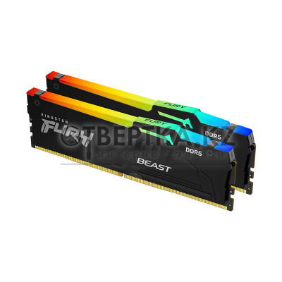 Модуль памяти Kingston FURY Beast Black AMD RGB KF552C36BBEA-16 DDR5 16GB 5200MHz