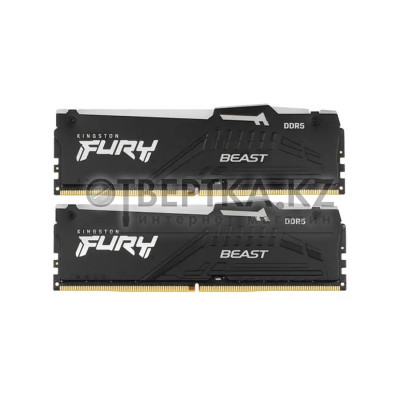 Комплект модулей памяти Kingston FURY Beast RGB EXPO KF556C36BBEAK2-64 DDR5 64GB (Kit 2x32GB) 5600MH