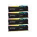 Комплект модулей памяти Kingston FURY Beast RGB XMP KF556C40BBAK4-128 DDR5 128GB (Kit 4x32GB) 5600MH