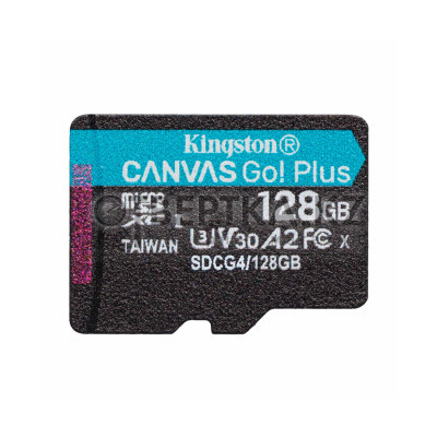 Карта памяти Kingston SDCG4/128GBSP Canvas Go Plus A2 U3 V30 128GB