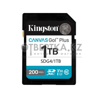 Карта памяти Kingston SDG4/1TB Canvas Go Plus Gen4 C10 UHS-I U3 V30 1TB