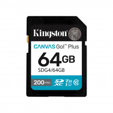 Карта памяти Kingston SDG4/64GB Canvas Go Plus Gen4 C10 UHS-I U3 V30 64GB в Кокшетау