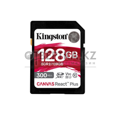 Карта памяти Kingston SDR2/128GB UHS-II U3 V90 128GB без адаптера