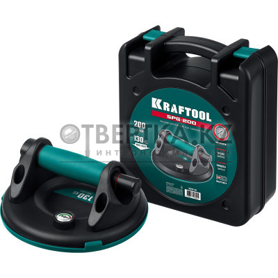 Вакуумная присоска с манометром KRAFTOOL SPG-200 33256-20
