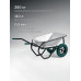 KRAFTOOL MAXDrive-2 110л, 280 кг, двухколесная, с трубным усилителем, кузов 0,9 мм, полиуретановые колеса, тачка строительная (39860)
