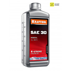 KRAFTOOL SAE 30, 1 л, минеральное масло для 4-тактных двигателей (41515-1) в Актобе