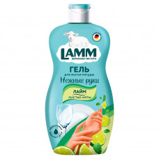 Средство для мытья посуды Лайм и листья мяты 450мл Lamm 4260704011764