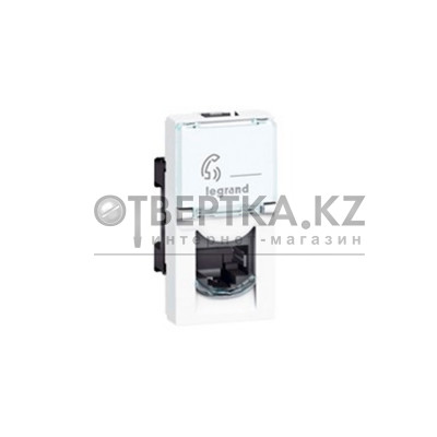 Розетка 1xRJ45 Cat.6 FTP Legrand Mosaic 076562