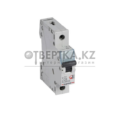 Автоматический выключатель Legrand 404025 1П C 6A TX3 6000 6kA