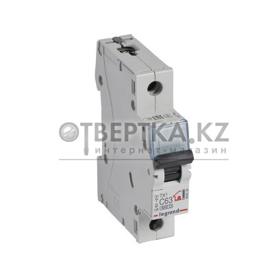 Автоматический выключатель Legrand 404034 1П C63A TX3 6000 6kA