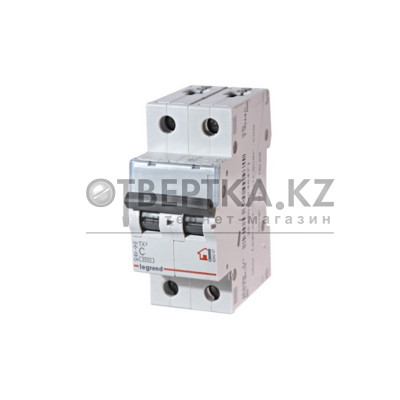 Автоматический выключатель Legrand 404047 2П C 50A TX3 6000 6kA