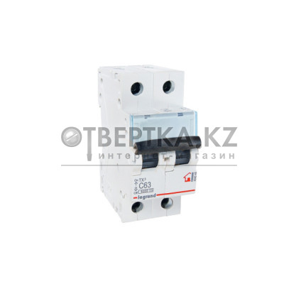Автоматический выключатель Legrand 404048 2П C 63A TX3 6000 6kA