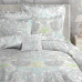 Комплект постельного белья Alice двуспальный сатин цвет зелёный/серый 82485580