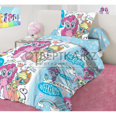 Комплект постельного белья «Pony ice» полутораспальный бязь разноцветный 82736386