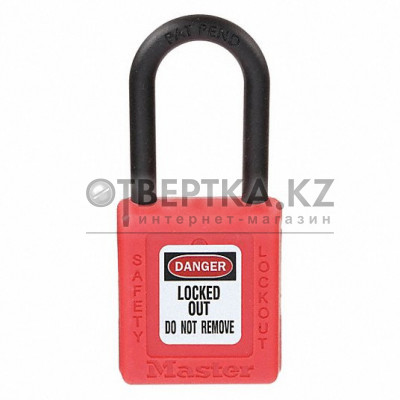 Диэлектрический замок навесной ZENEX MASTER LOCK 406RED Grainger 1TDC9