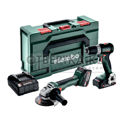 Набор инструментов METABO Combo Set 2.6.5 18 V (BS 18 L BL + W 18 L BL 9-125) (685233000)