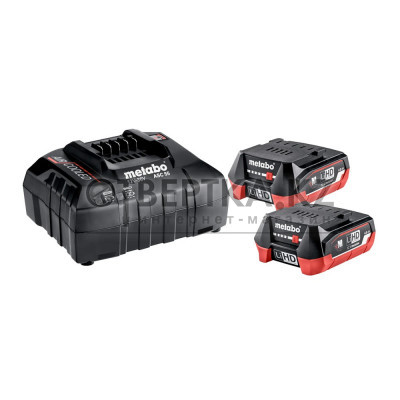 Энергокомплект METABO Basic-Set 12V 2xLiHD 4,0 Ah (685301000)