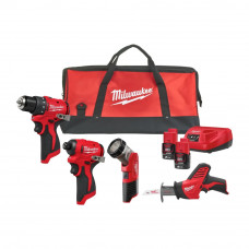 Набор инструментов Milwaukee M12 BLPP4A-202B M12 4-PC COMBO KIT IN2 (4933499693) в Алматы