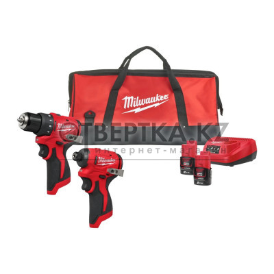 Набор инструментов Milwaukee M12 BLPP2D-202B 2-PC COMBO KIT IN2 (4933500139)