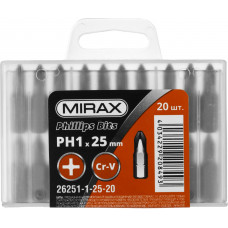 MIRAX PH1, 25 мм, 20 шт, биты (26251-1-25-20)