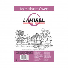 Обложки Lamirel Delta A4 LA-78685, картонные, с тиснением под кожу , цвет: белый, 230г/м², 100шт в Алматы