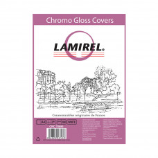 Обложки Lamirel Chromolux A4 LA-78689, картонные, глянцевые, цвет: белый, 230г/м², 100шт в Алматы