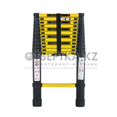 Лестница телескопическая односекционная 3,8 м Новая Высота KME1038Y