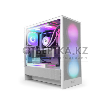Компьютерный корпус NZXT H5 Flow RGB CC-H52FW-R1 White без Б/П