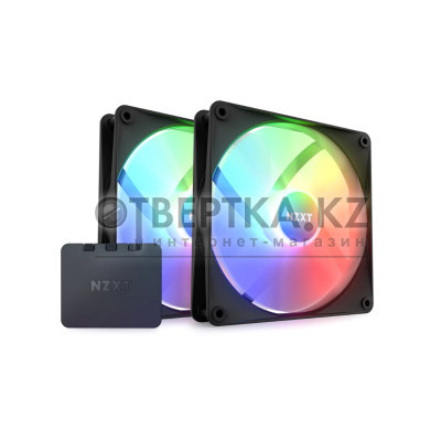 Комплект кулеров для компьютерного корпуса NZXT F140 RGB Core RF-C14DF-B1 Black 2в1