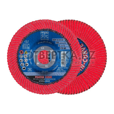 Круг шлифовальный Pferd PFR 125 L CO 60 SGP CURVE STEELOX 67689066