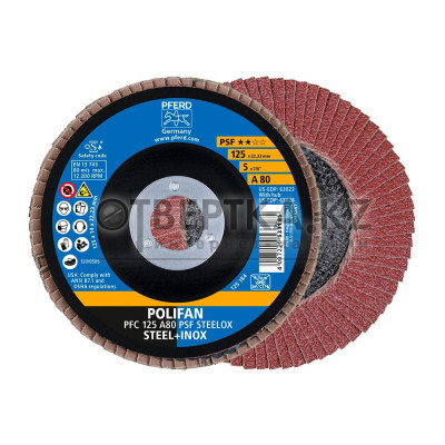 Круг шлифовальный Pferd PFC 125 A 80 PSF STEELOX 67748125