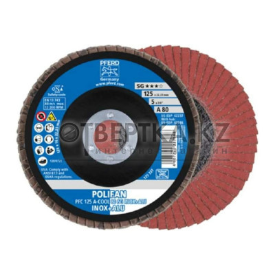 Круг шлифовальный Pferd PFC 125 A-COOL 80 SG INOX+ALU 67758125