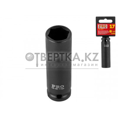 Головка ударная тонкост. 1/2" 17мм 6гр. глубокая PRO STARTUL (PRO-32117)