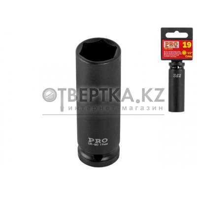 Головка ударная тонкост. 1/2" 19мм 6гр. глубокая PRO STARTUL (PRO-32119)