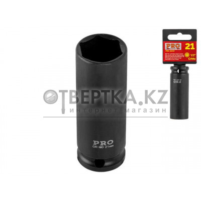 Головка ударная тонкост. 1/2" 21мм 6гр. глубокая PRO STARTUL (PRO-32121)