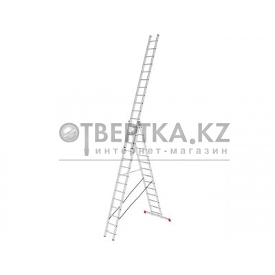 Лестница алюм. 3-х секц. 356/949/376см 3х14 ступ., 21,5кг PRO STARTUL (ST9942-14)