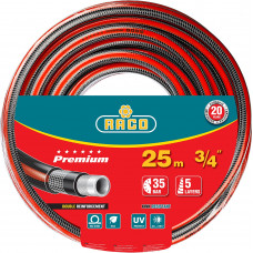 RACO PREMIUM, 3/4″, 25 м, 35 атм, пятислойный, усиленный двумя слоями армирования, поливочный шланг (40300-3/4-25) в Уральске