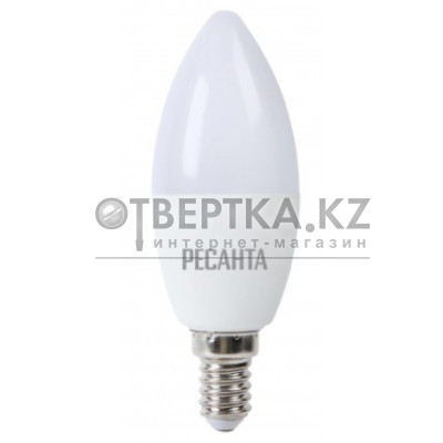 Лампа светодиодная Ресанта LL-R-C37-7W-230-4K-E14 76/1/7