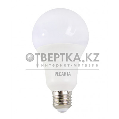 Лампа светодиодная Ресанта LL-R-A80-20W-230-6K-E27 76/1/76