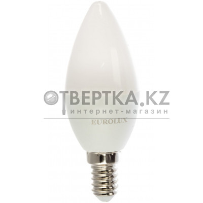 Лампа светодиодная Eurolux LL-E-C37-5W-230-4K-E14 76/2/3