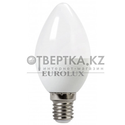Лампа светодиодная Eurolux LL-E-C37-7W-230-2,7K-E14 76/2/7