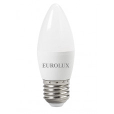Лампа светодиодная Eurolux LL-E-C37-6W-230-2,7K-E27 в Павлодаре